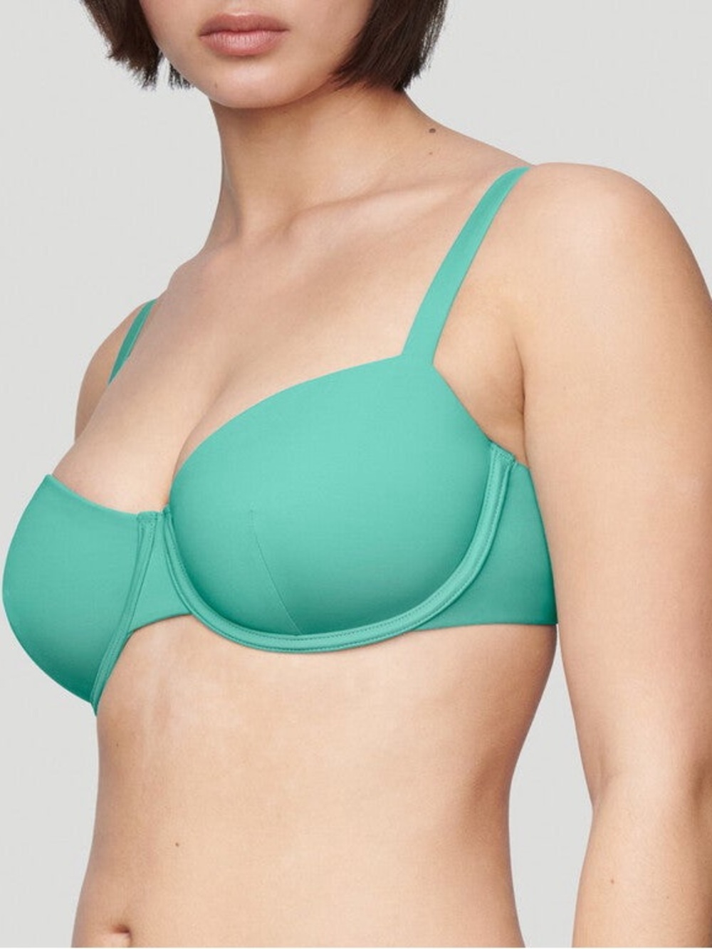 NWT- CUUP THE BALCONETTE - SWIM Underwire bikini Top in Tide - Picture 2 of 15